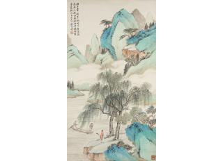 Huang Shanshou - Blue Green Landscape, 1895