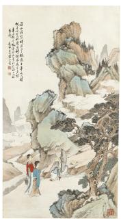 Huang Shanshou - Encountering In The Autumn Mountains, After Hua Yan