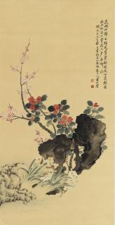Huang Shanshou - Flowers And Rocks