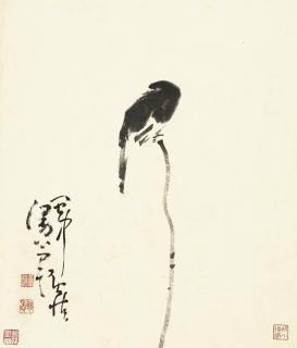 Huang Shen - Shrike On A Branch