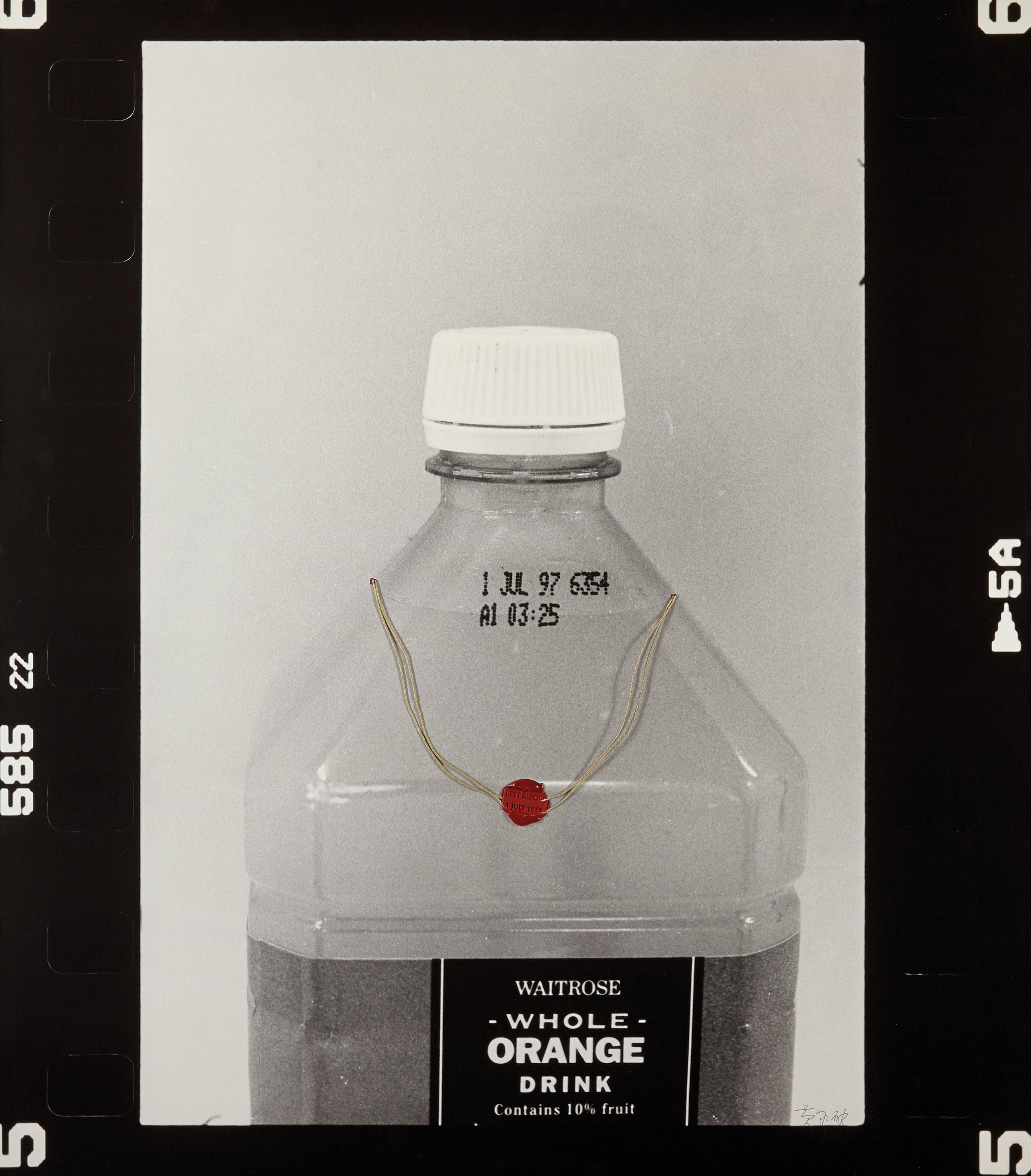 Huang Yong Ping - Best Before 1 July 1997 (Waitrose Whole Orange Drink)