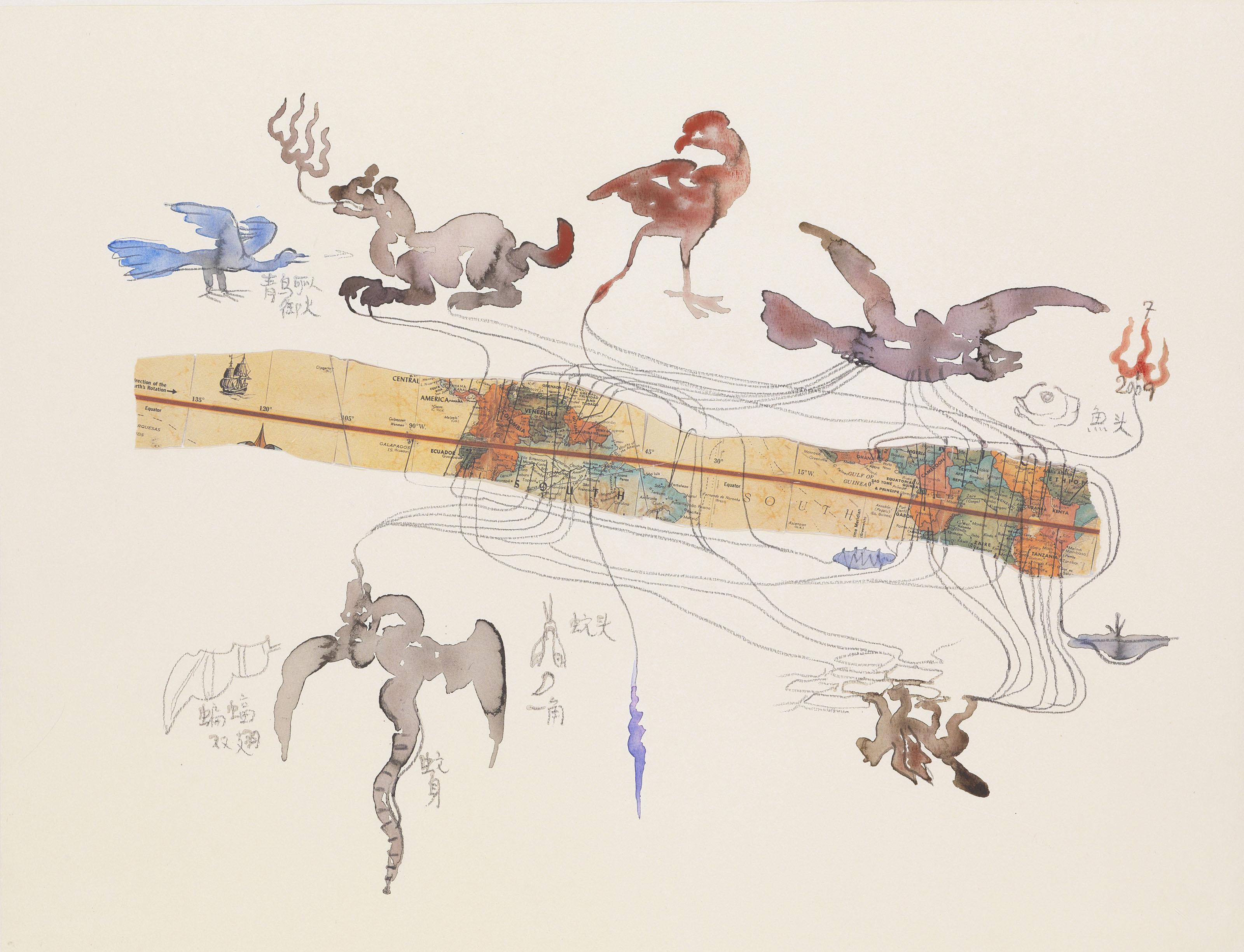 Huang Yong Ping - Sketches for the World Map #5
