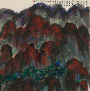 Huang Yongyu - Autumn Mountains, 1980