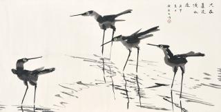 Huang Yongyu - Herons