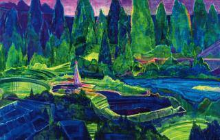 Huang Yuxing - Christmas Eve(Painted in 2011)