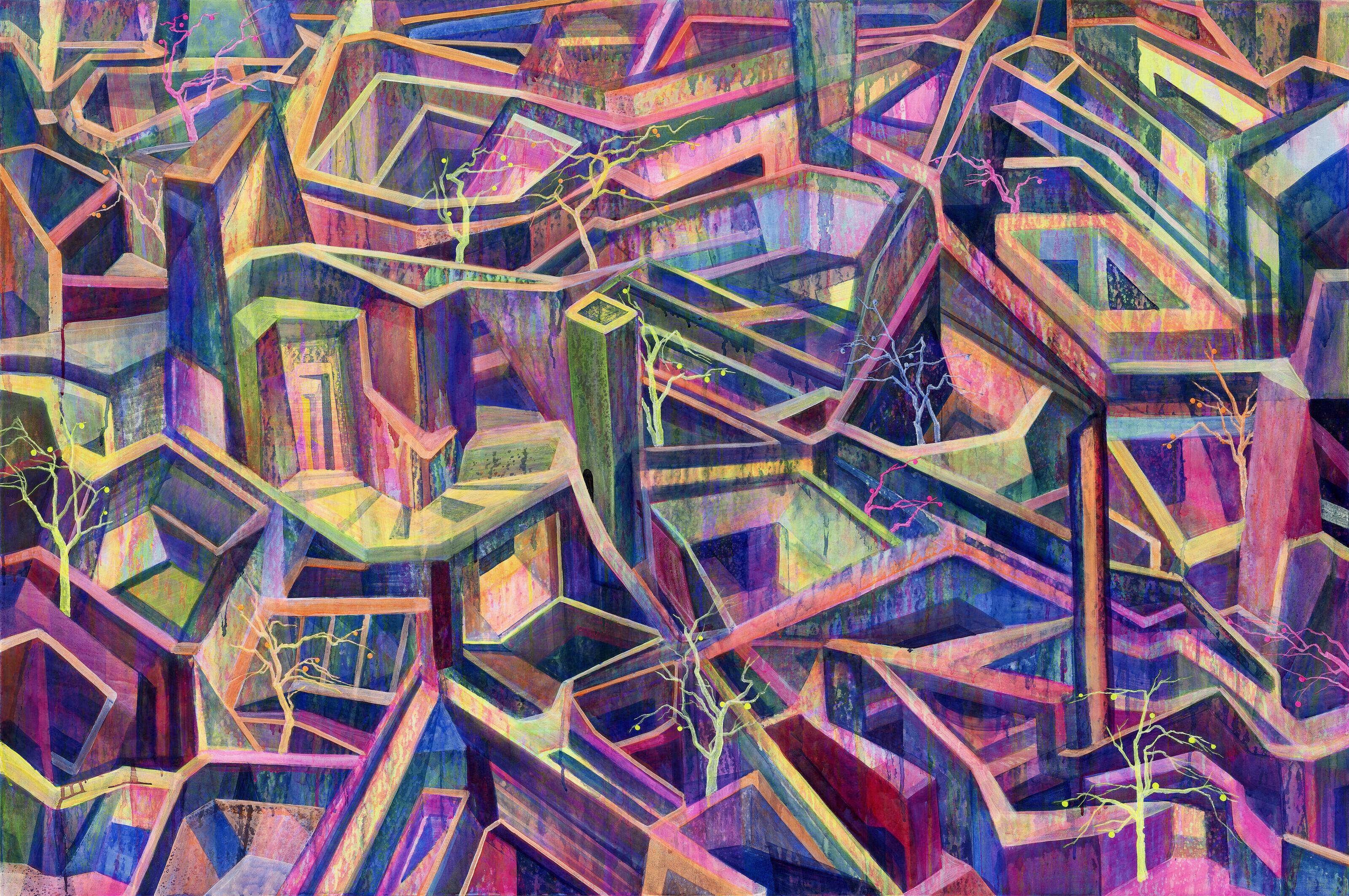 Huang Yuxing - Early Winter in the Old Town Beijing