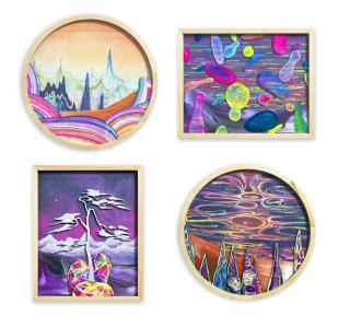 Huang Yuxing - Installation series - Sunrise and Sunset; The bubble will not break, the time will not be flowing from the past; Mountain Beyond; & Winter Solstice