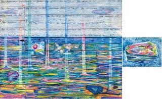 Huang Yuxing - The Range of the Universe (set of two pieces)(Painted in 2014)