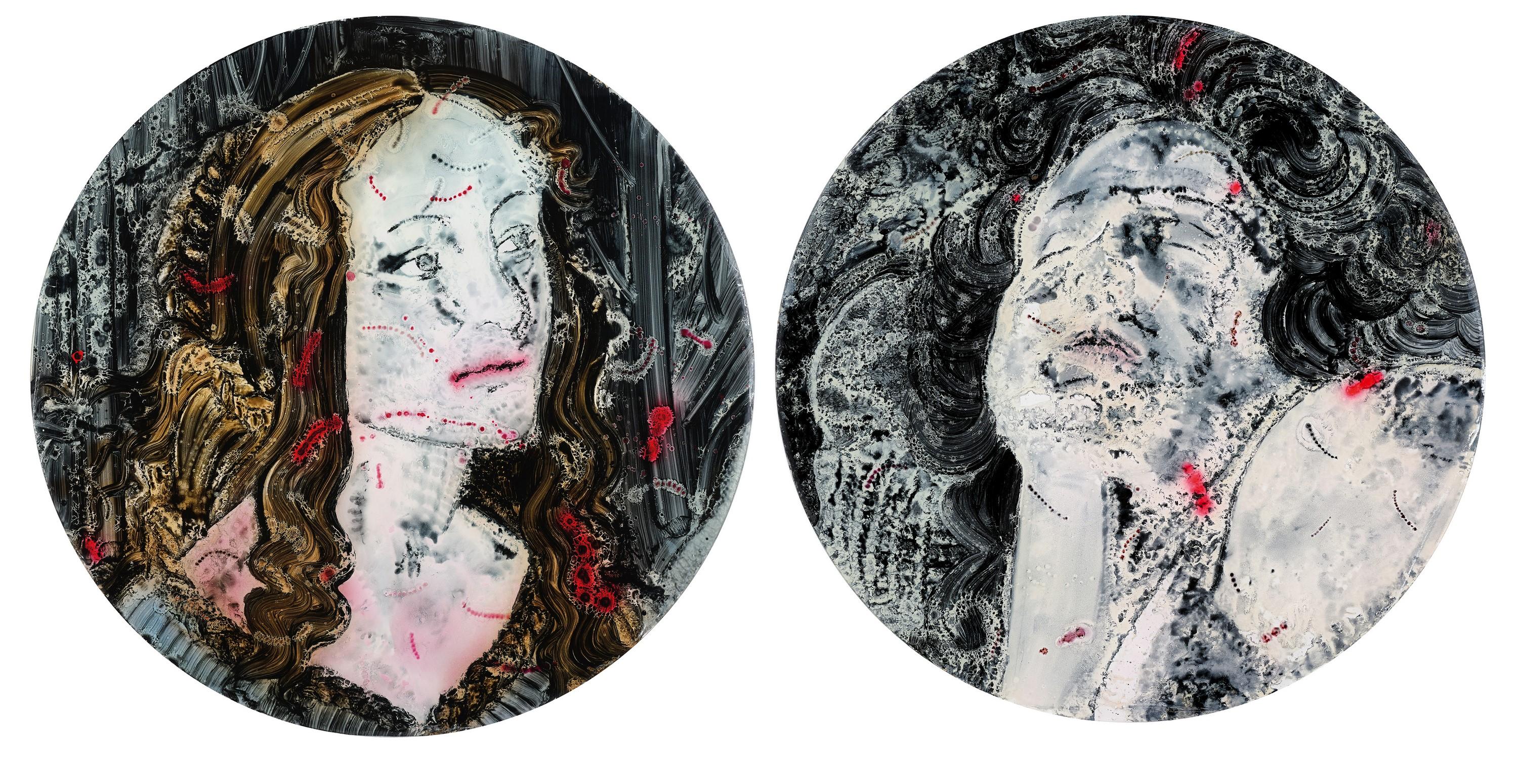 Huang Yuxing - Untitled (Set Of Two Pieces)(Painted In 2008)