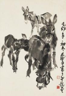 Huang Zhou - Four Donkeys