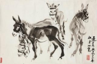 Huang Zhou - Four Donkeys