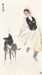 Huang Zhou - Girl And Donkey