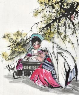 Huang Zhou - Girl Studying
