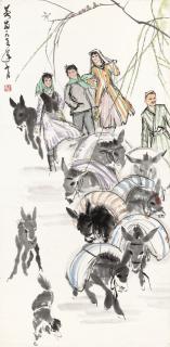 Huang Zhou - Herding Donkeys