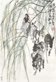 Huang Zhou - Herding in Spring