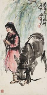 Huang Zhou - Lady and Donkey