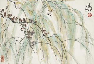 Huang Zhou - Sparrows on Willows