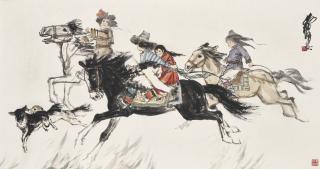 Huang Zhou - Tibetan Riders