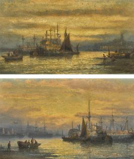 Hubert Anslow Thornley - Tending The Hulks