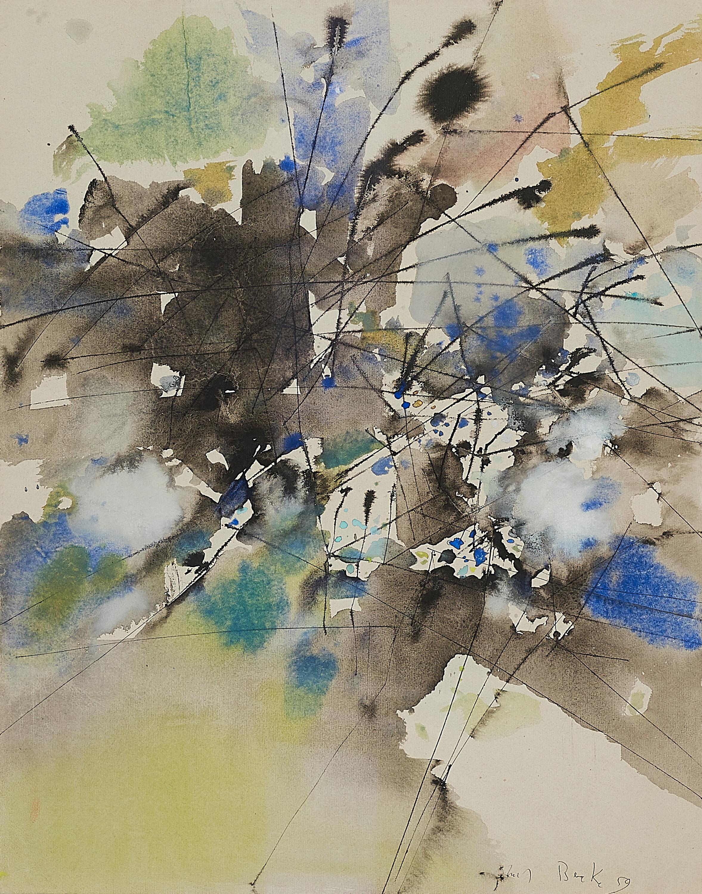 Hubert Berke - Abstrakte Komposition - G