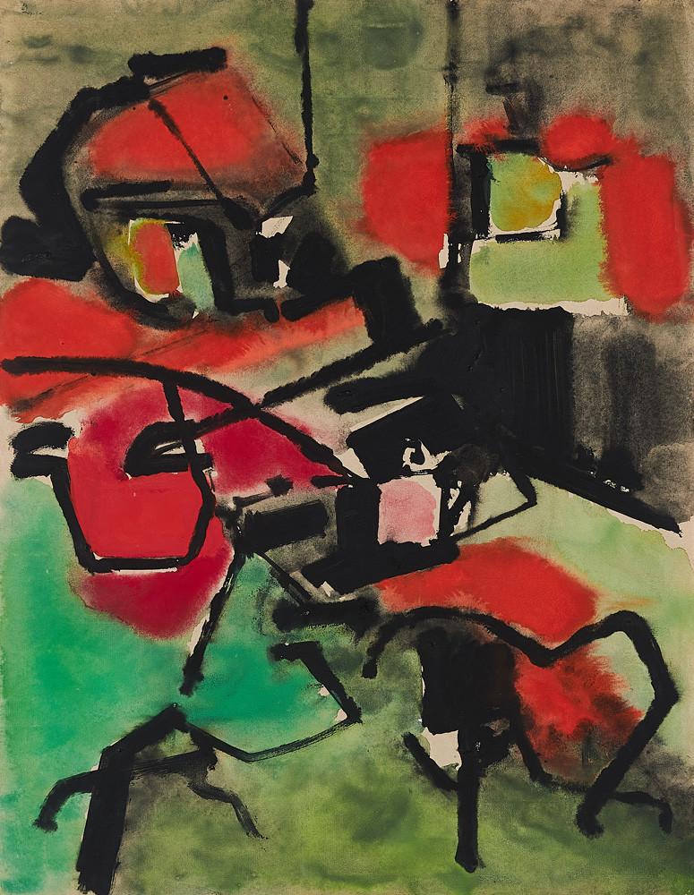 Hubert Berke - Ohne Titel. Aus: Jazz-Serie.