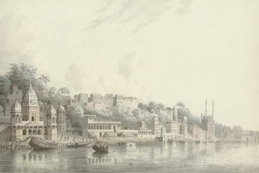Hubert Cornish - Benares on the River Ganges