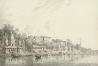 Hubert Cornish - Benares on the River Ganges