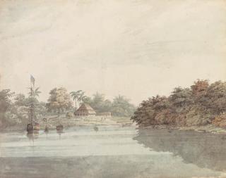 Hubert Cornish - The Governor-General\'s budgerow on the Ganges, Brahmaputra Delta