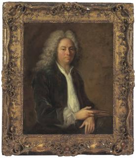 Hubert Drouais - Portrait of a man, half-length