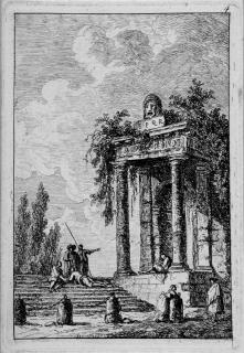 Hubert Robert - Folge von 10 Bll.: Les Soirées de Rome.