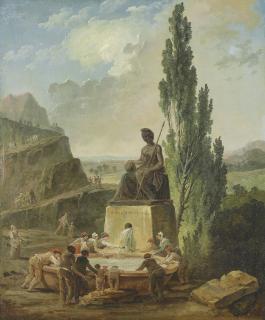 Hubert Robert - La Fontaine de la Liberté