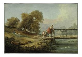 Hubert Robert - La passerelle