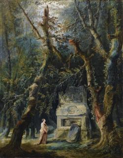 Hubert Robert - La Promenade Solitaire
