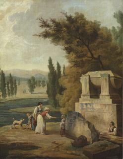 Hubert Robert - The park at Ermenonville