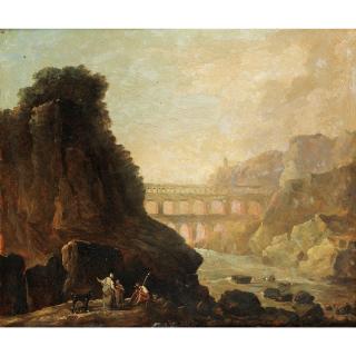 Hubert Robert - Vue Imaginaire Du Pont Du Gard
