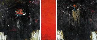 Hubert Scheibl - Triptychon: „Nero IX“.