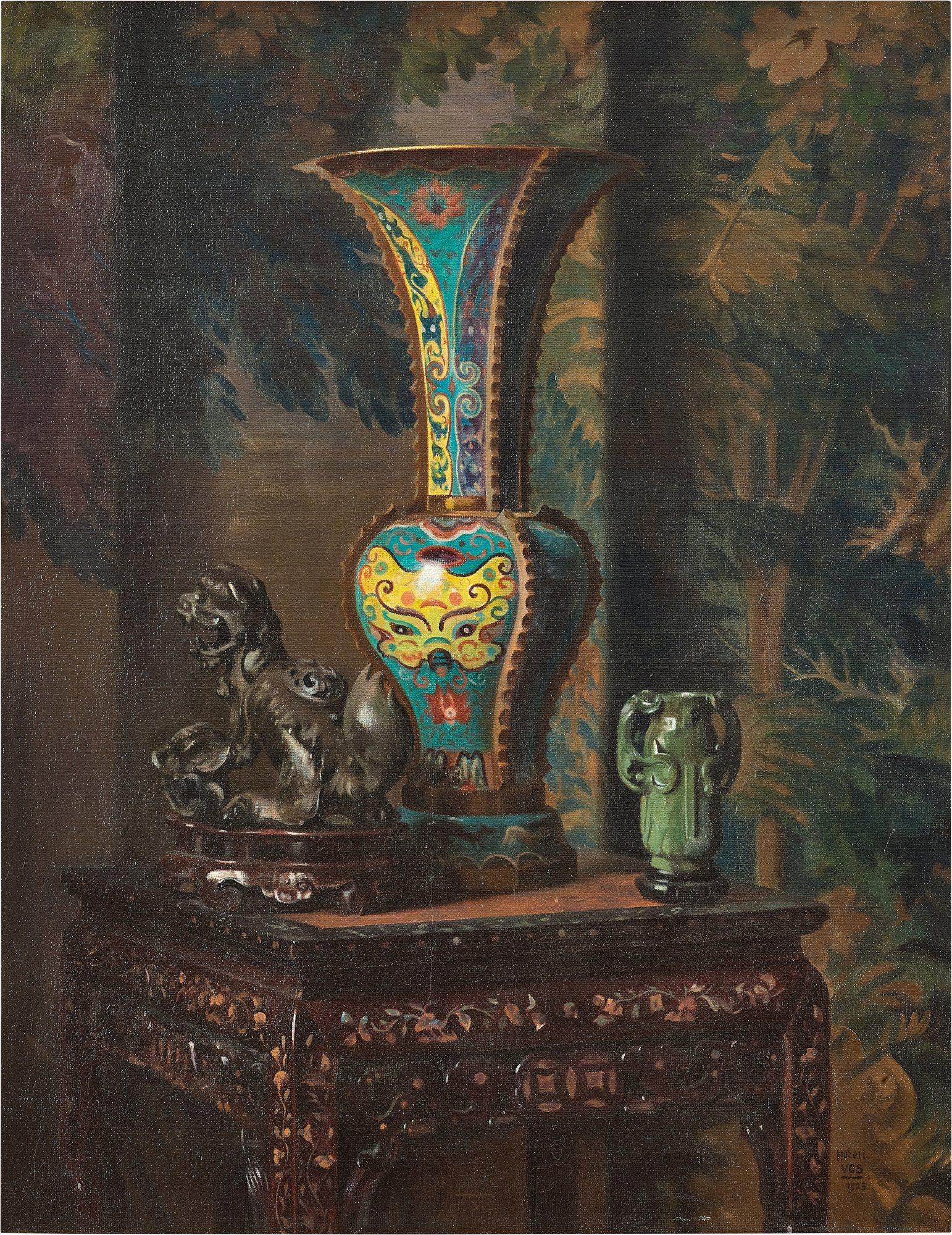 Hubert Vos - Hubert Vos | Still Life of Chinese Objects