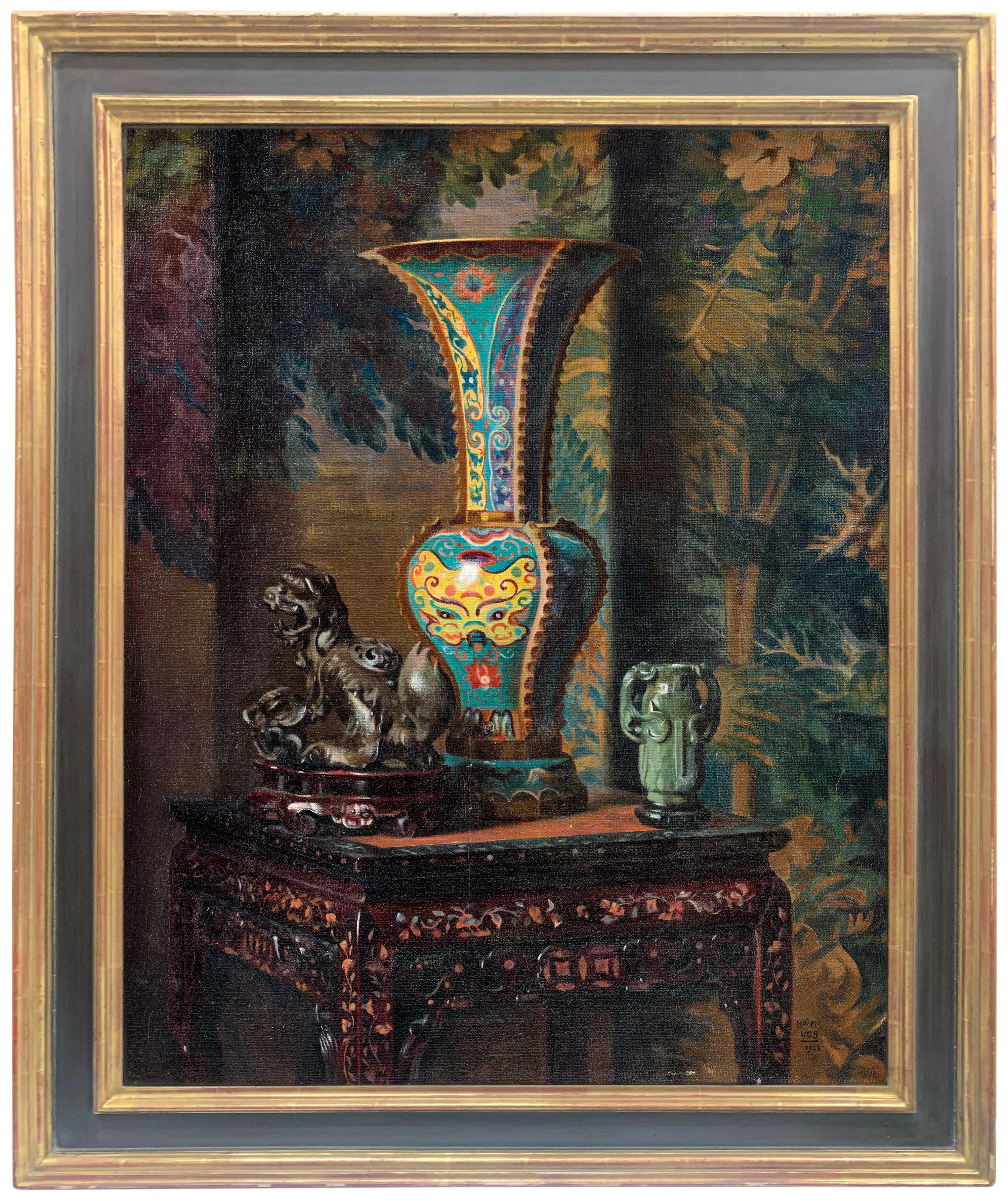 Hubert Vos - Qing Palace Porcelain (Painted In 1923)