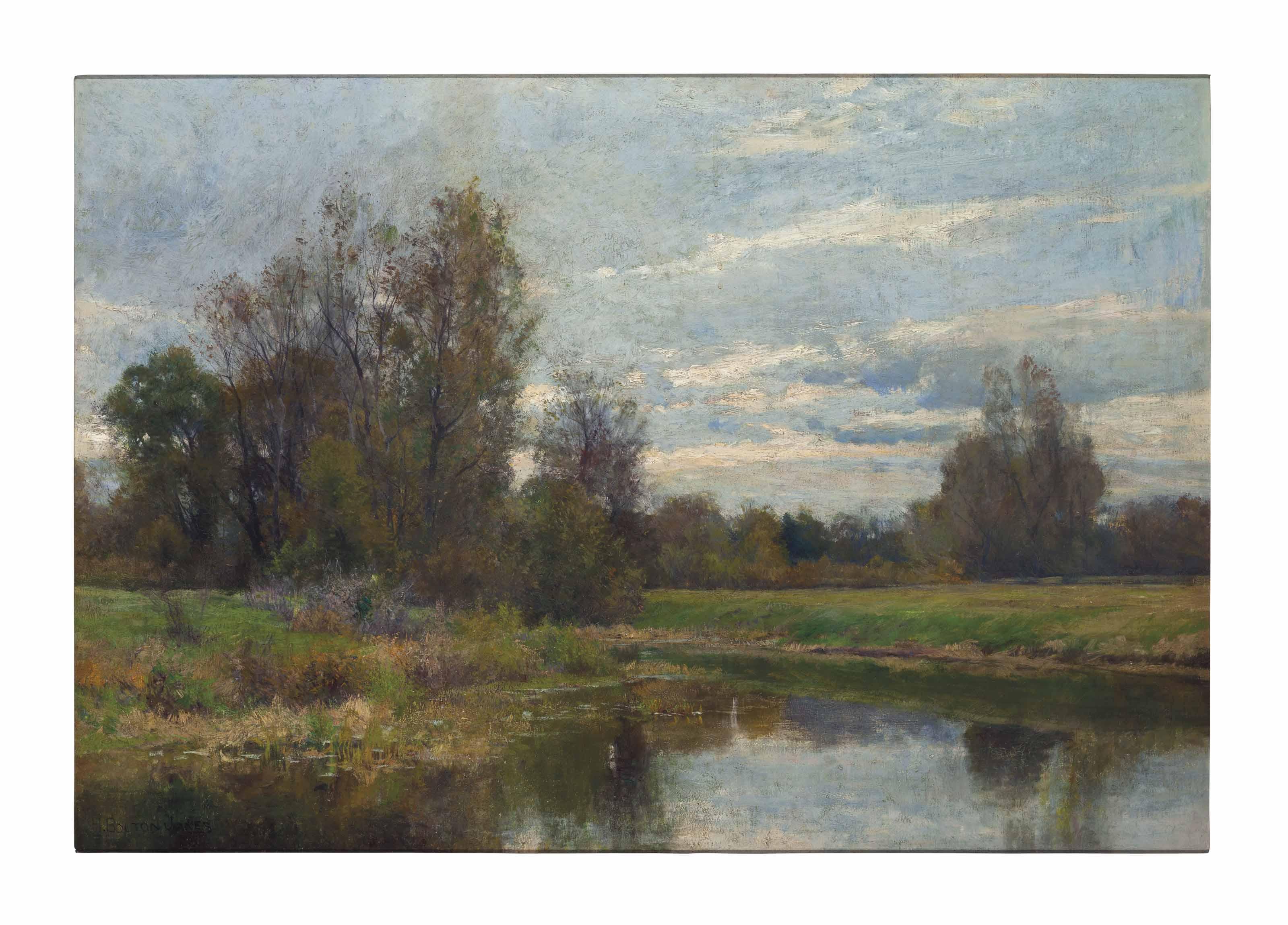 Hugh Bolton Jones - A Summer landscape