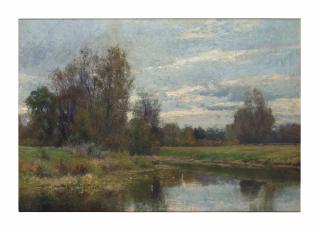 Hugh Bolton Jones - A Summer landscape