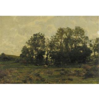 Hugh Bolton Jones - Landscape With Cattle