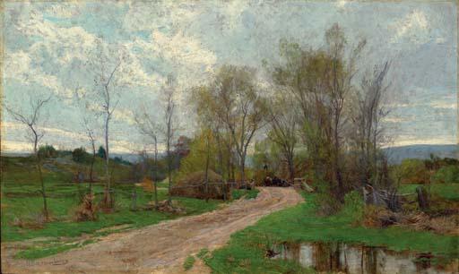 Hugh Bolton Jones - Road Through A Wooded Landscape
