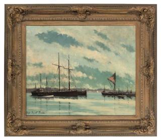 Hugh Boycott Brown - A cloudy day at Pin Mill, Suffolk