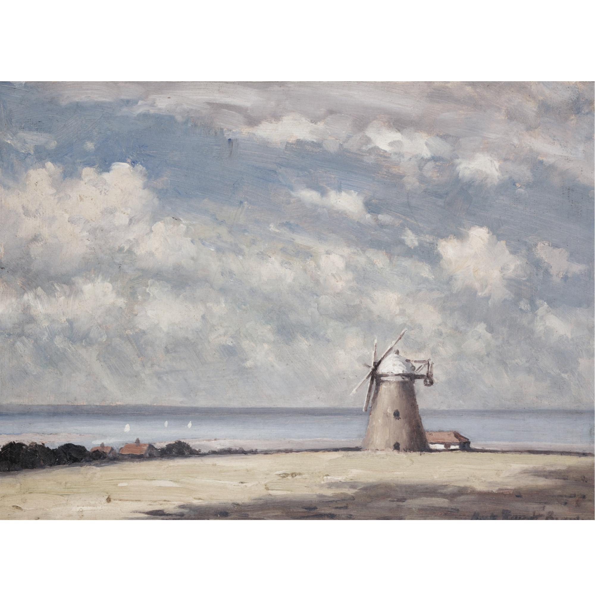 Hugh Boycott Brown - A Suffolk Windmill; Morning At Pin Mill
