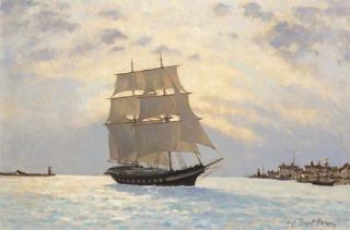 Hugh Boycott-Brown - Entering Port, early Evening