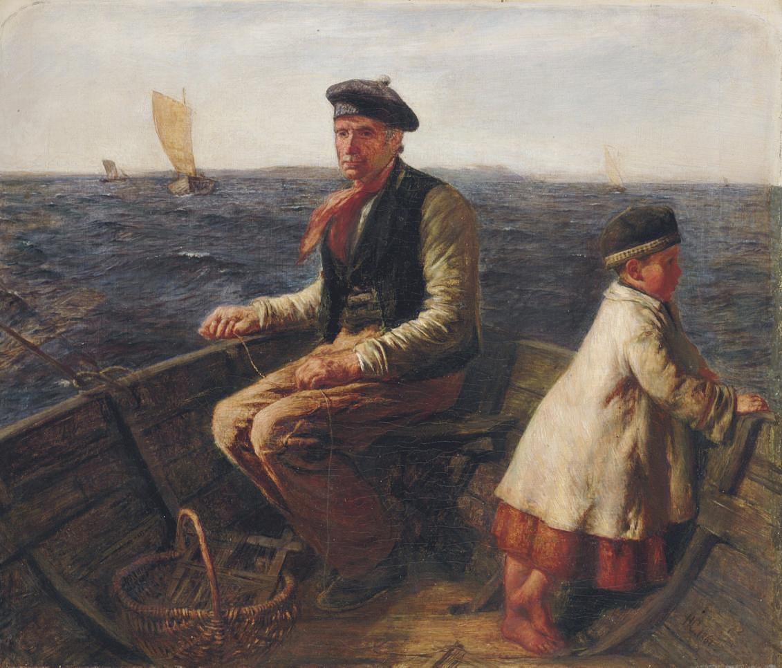 Hugh Cameron, R.S.A., R.S.W. - Mackerel fishing