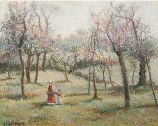 Hugh Claude Pissarro - Les fillettes au Vallon du Fou