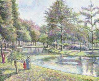 Hugh Claude Pissarro - Promenade au bord de la Risle