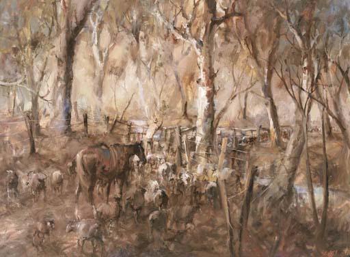 Hugh David Sawrey - Crossing The Dogwood, Southern Queensland