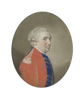 Hugh Douglas Hamilton, R.H.A. - Portrait of Robert Cunninghame of Mount Kennedy, Baron Rossmore, bust-length;  and Alexander Pope (Cork 1763-1835 London)  Portrait of Anne Gordon, bust-length